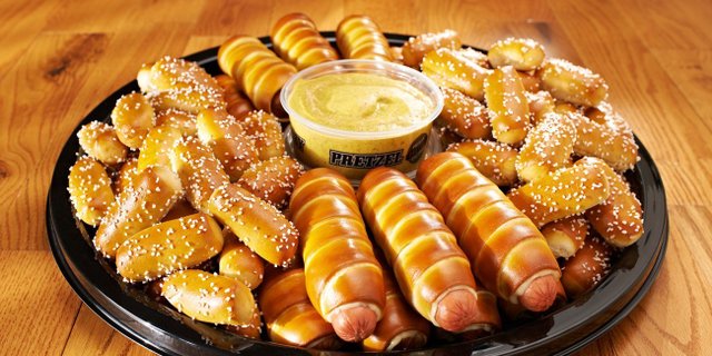 Pretzel Dogs & Rivets Tray