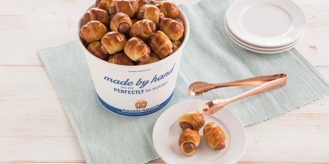 Mini Pretzel Dogs Bucket