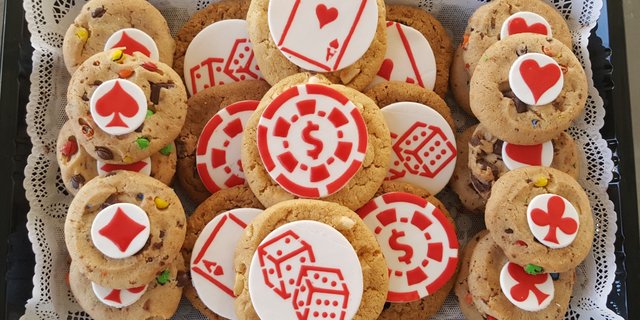 Vegas Casino Poker Topper Cookies