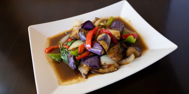 Eggplant w/ Chili & Basil