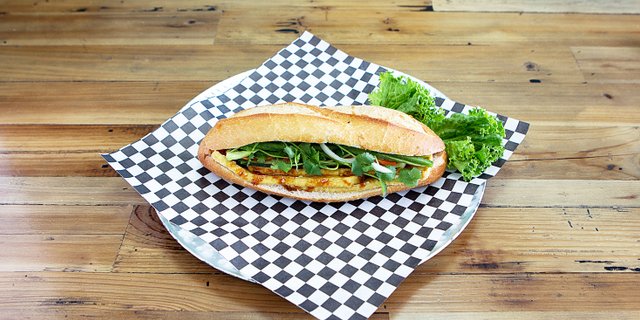 Vegan Teriyaki Tofu Banh Mi Sandwich