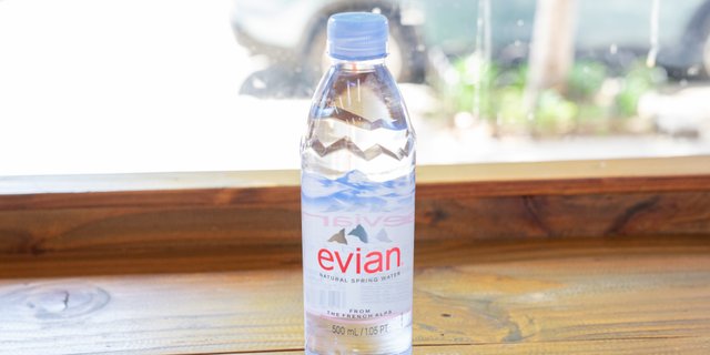 Bottled Evian Water