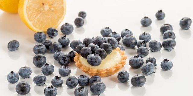 Blue Lemon Tarts (Lemon Cream Tarts w/ Blueberries)