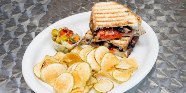 Portobello Mushroom & Swiss Panini Tray