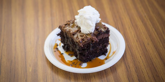 Layered Fudge Caramel Cake