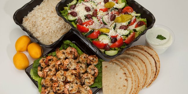 Large Shrimp Kabob Plate