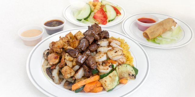 Simple Hibachi Steak, Chicken & Shrimp Package
