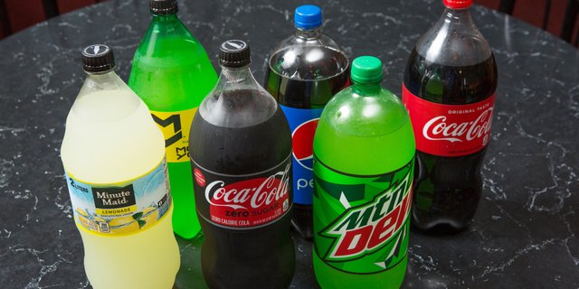 Assorted 2L Soda Bottles
