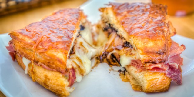 Prosciutto, Mozzarella & Balsamic Fig Sandwich