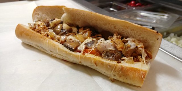 Chicken Cheese Steak & Ratatouille Sandwich