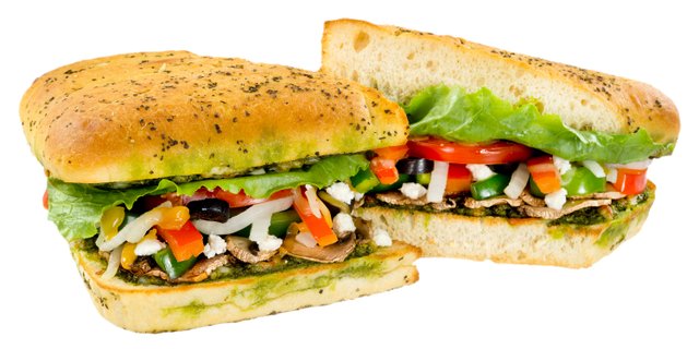 Mediterranean Veggie Sandwich