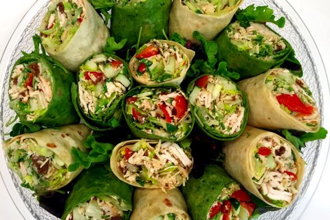 Chicken Caesar Wrap Platter