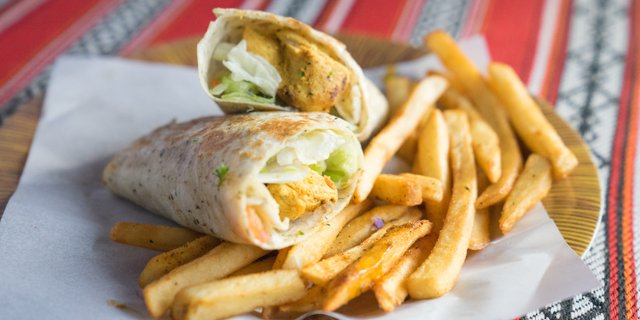 Chicken Kabob Wrap