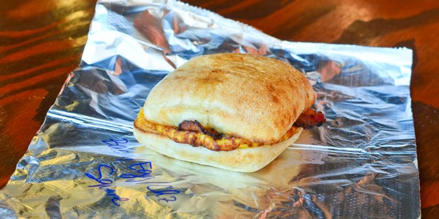 Bacon, Egg & Cheddar Sandwich