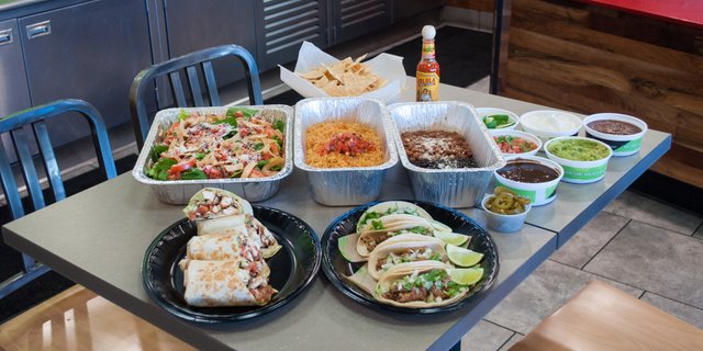 3 Baja Burritos & 5 Tacos