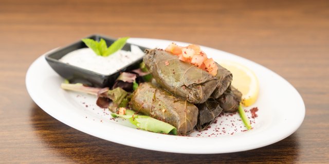 Vegetarian Stuffed Grape Leaves