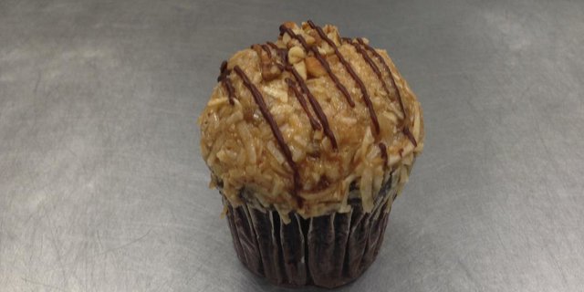 German Chocolate Cupcake