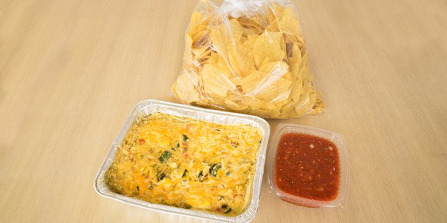 Vegetarian Casserole Border Meal w/ Tomatillo Sauce