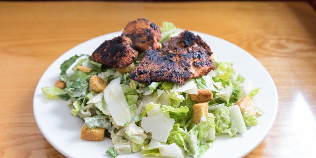 Blackened Wild Salmon Caesar Salad