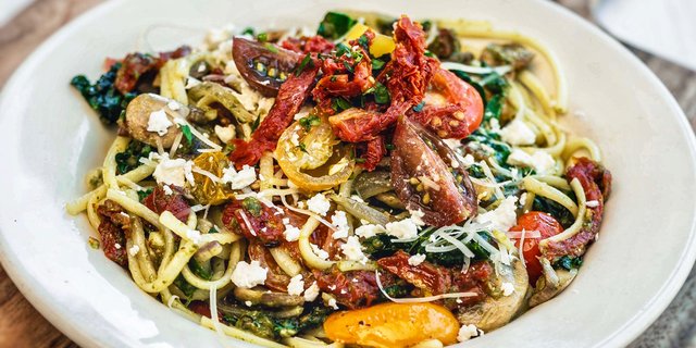 Vegetable Pesto Pasta