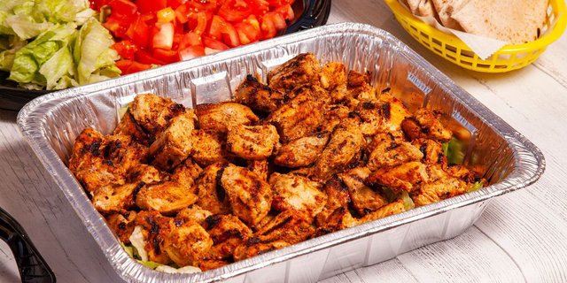 Chicken Kebob Sandwich Station