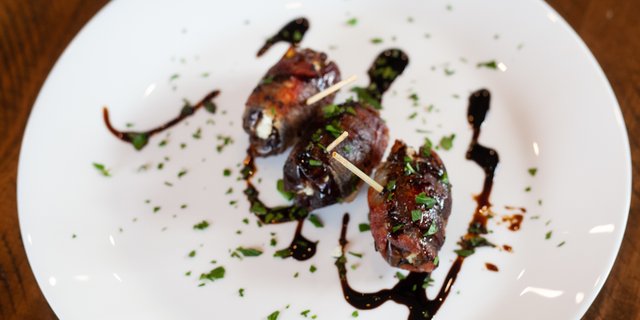 Bacon-Wrapped Stuffed Dates