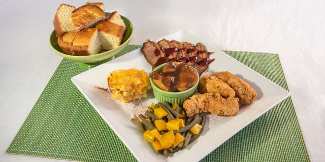 Soul Food Dinner (Two Meats)