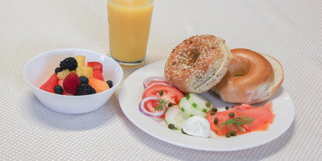 Bagels with Smoked Salmon