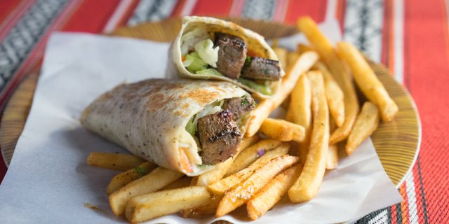 Beef Kabob Wrap