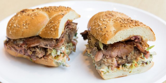 Korean Pulled Pork Sandwich