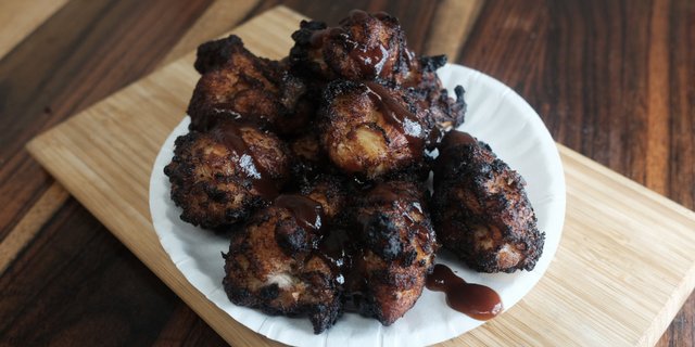 Crispy Puffed BBQ Chicken Wings