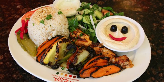 1-Meat Entree w/ Grilled Vegetables