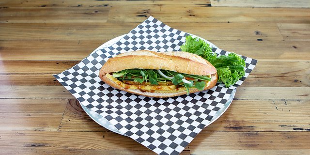 Teriyaki Tofu Banh Mi Sandwich
