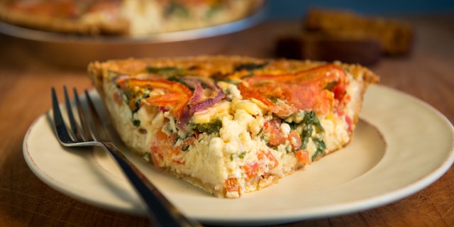 Mediterranean Veggie Quiche