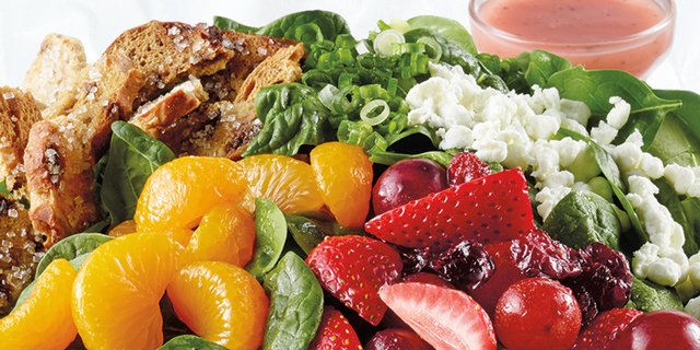 Spinach Sweet Crisp Salad