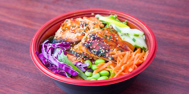 Salmon Teriyaki Donburi