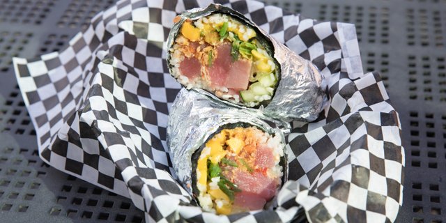 Spicy Poke Tuna Burrito