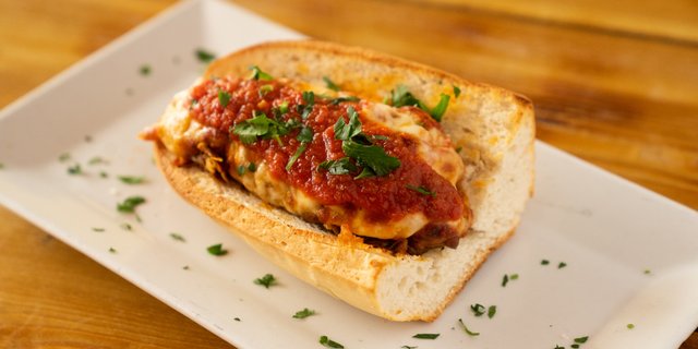 Eggplant Parmigiana Hero Sandwich