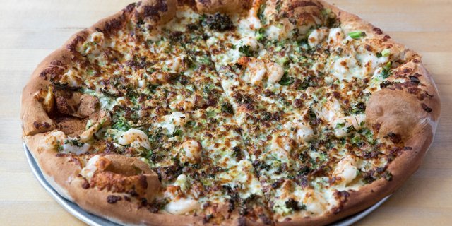 Shrimp Scampi Pizza