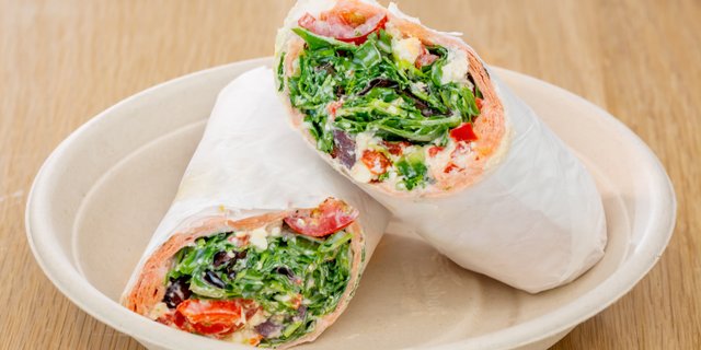 Mediterranean Veggie Wrap
