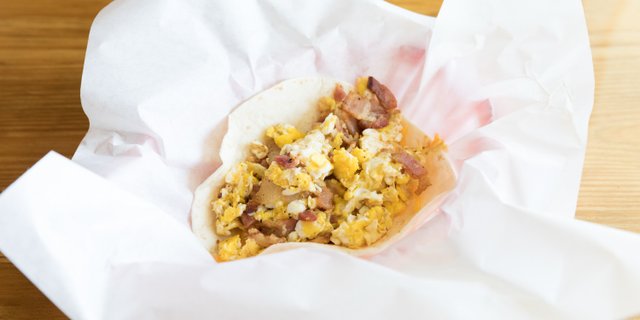 Bacon, Egg & Cheese Taco