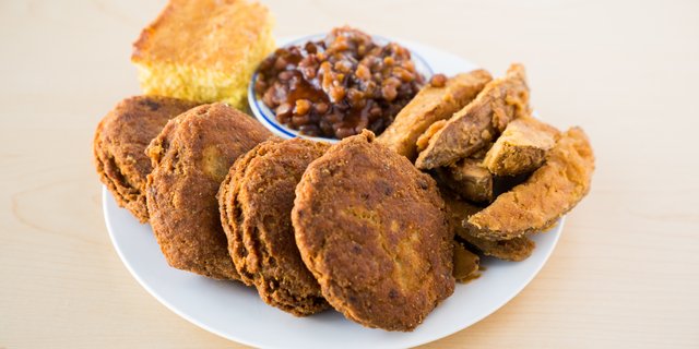 Salmon Croquettes Meal