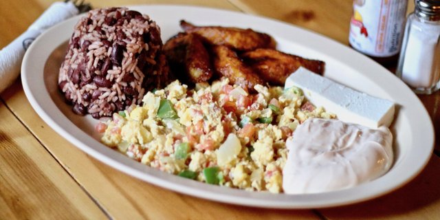 Salvadorian-Style Breakfast Tray