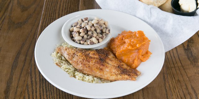 Grilled Catfish Fillets Meal