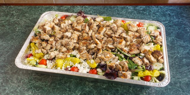 Grilled Chicken Greek Salad Tray