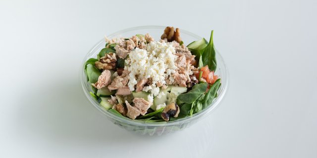 Feta Salmon Salad