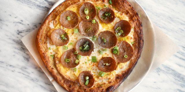 Sausage, Egg & Cheese Breakfast Pizza