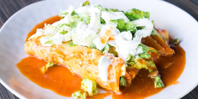 Chicken Enchiladas Platter