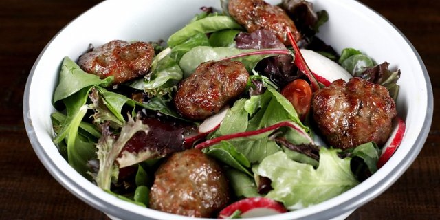 Beef Brisket Kofta Salad