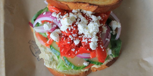 Mediterranean Veggie Sandwich Platter